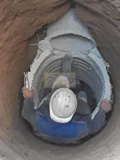 کول گذاری چاه فاضلاب